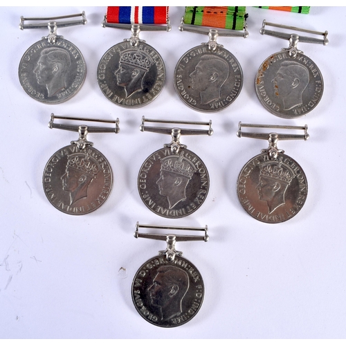 69 - Four Defence Medals and Four 1939 - 1945 War Medals - not inscribed (8)