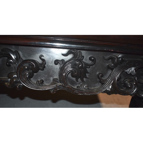 125C - A FINE LARGE 19TH CENTURY CHINESE EUROPEAN STYLE HARDWOOD SETTEE QIng, of exceptional quality, with ... 