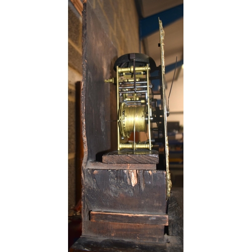 125D - A GOOD 18TH CENTURY ENGLISH LONGCASE CLOCK by William Trippett of London. 220 cm x 44 cm, dial 27 cm... 