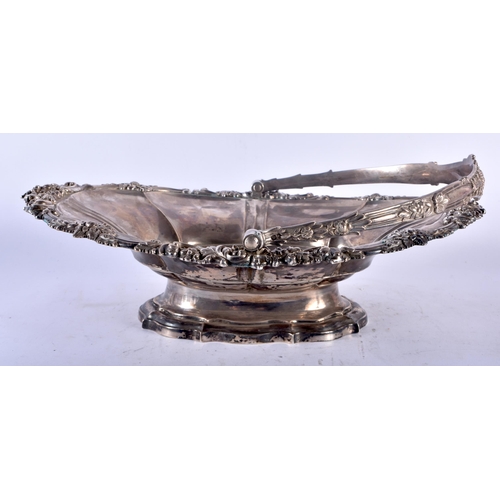 35E - A LARGE EARLY 19TH CENTURY ENGLISH SILVER BASKET by Rebecca Emes & Edward Barnard. London 1805. 1152... 