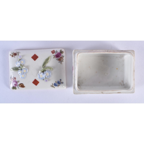 205 - 18th century Meissen plate painted with swags of leaves and flowers under a puce line circle and puc... 