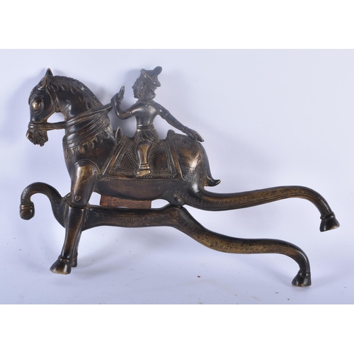 345 - A VERY UNUSUAL LARGE 18TH/19TH CENTURY MIDDLE EASTERN INDIAN BRONZE BEETLE NUT CRACKER modelled as a... 