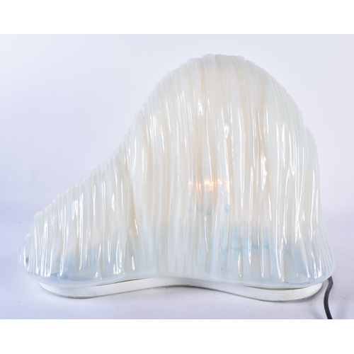 436 - A LOVELY LARGE 1960S CARLO NASON MAZZEGA ICEBERG LAMP LT302 modelled upon a metal base and formed fr... 