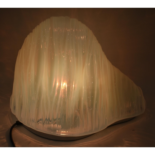 436 - A LOVELY LARGE 1960S CARLO NASON MAZZEGA ICEBERG LAMP LT302 modelled upon a metal base and formed fr... 