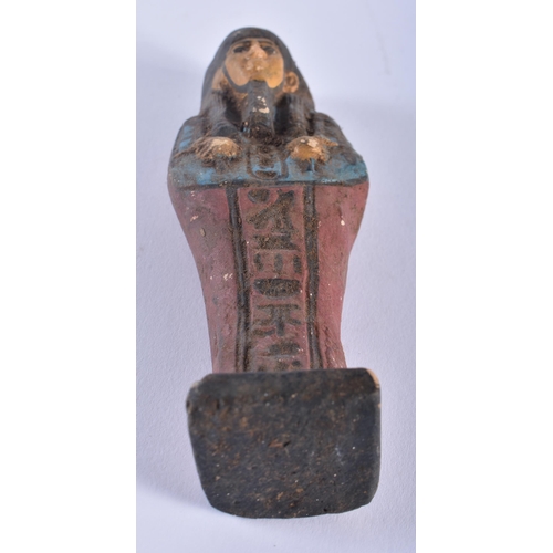 480 - AN ANCIENT EGYPTIAN USHABTI 664-332 BC. 15 cm high.