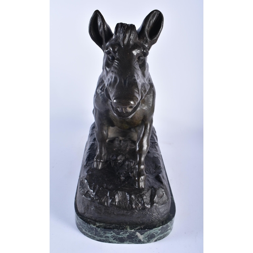 604 - Alberic Collin (1886-1962) Spelter Figure, Wild boar. 43 cm x 34 cm.