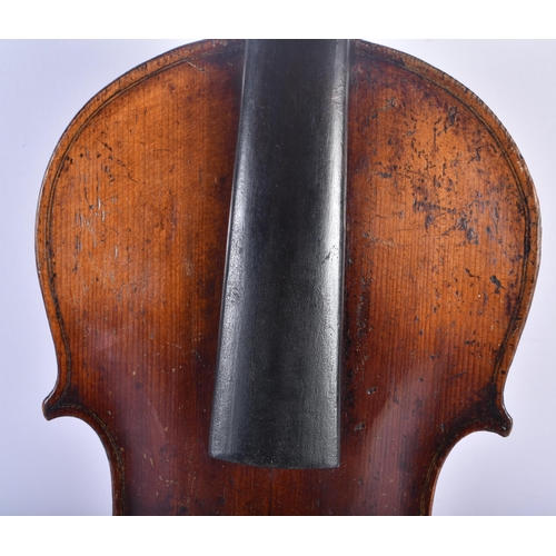 639 - A VIOLIN. 57.5 cm long, length of back 35.5 cm.