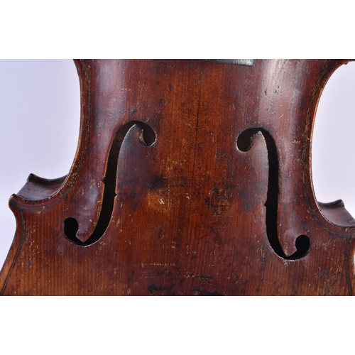 639 - A VIOLIN. 57.5 cm long, length of back 35.5 cm.