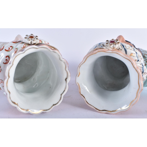 652 - A PAIR OF LATE 19TH CENTURY FRENCH PARIS PORCELAIN OTTOMAN MARKET VASES from as a Sultan & Sultana. ... 