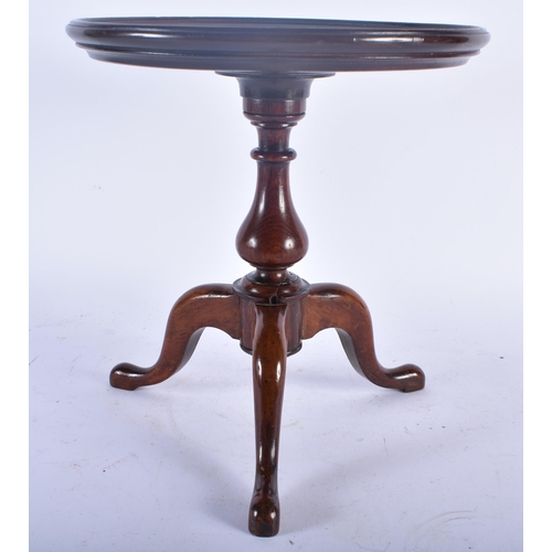 658 - AN ANTIQUE MAHOGANY APPRENTICE OCCASIONAL TABLE. 27 cm x 20 cm.