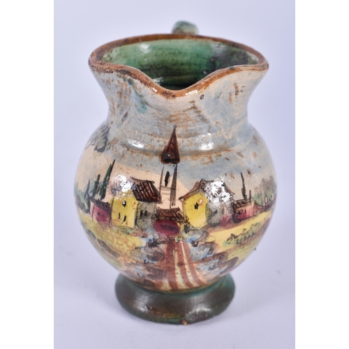 71 - ASSORTED 18TH/19TH CENTURY EUROPEAN FAIENCE MAJOLICA POTTERY. Largest 21 cm high. (3)