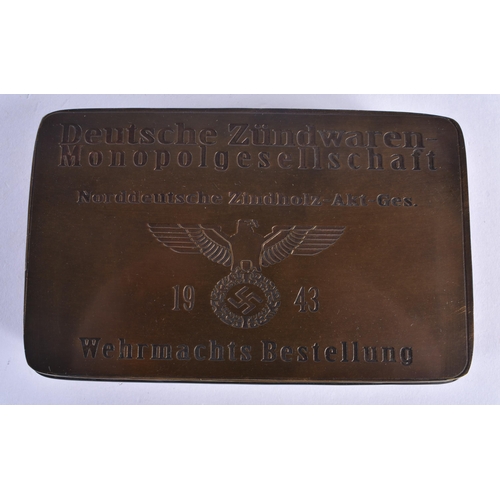 799 - A CONTINENTAL MILITARY TIN. 235 grams. 13.75 cm x 8.5 cm.