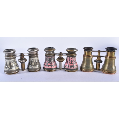 869 - A LARGE COLLECTION OF ENAMEL AND OTHER OPERA GLASSES. (qty)