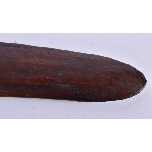 871 - TWO TRIBAL ABORIGINAL BOOMERANGS. 56 cm long. (2)