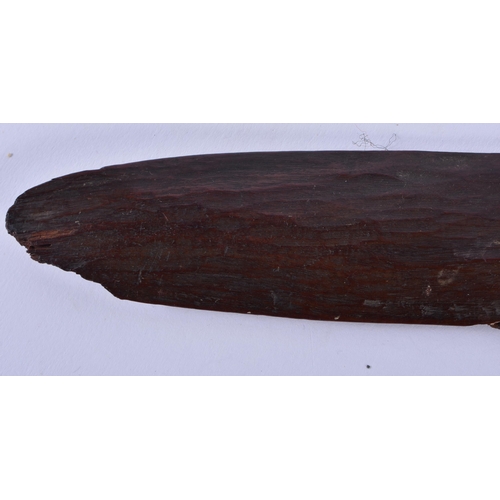 871 - TWO TRIBAL ABORIGINAL BOOMERANGS. 56 cm long. (2)