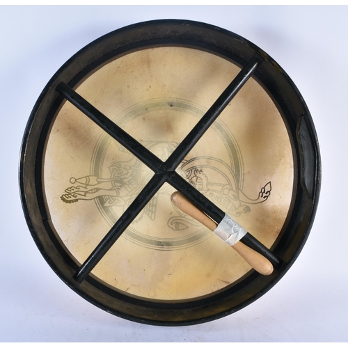 961 - BODHRAN DRUM Irish Celtic 46.5cm diameter with 1 Tipper