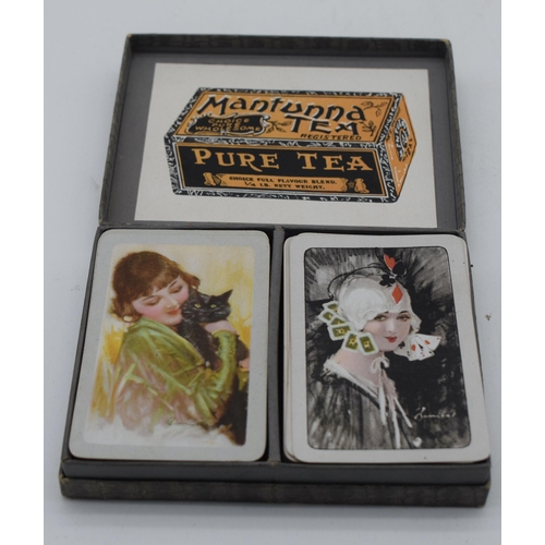 1005 - A BOXED COLLECTION OF VINTAGE PLAYING CARDS. 13 cm x 10 cm. (qty)