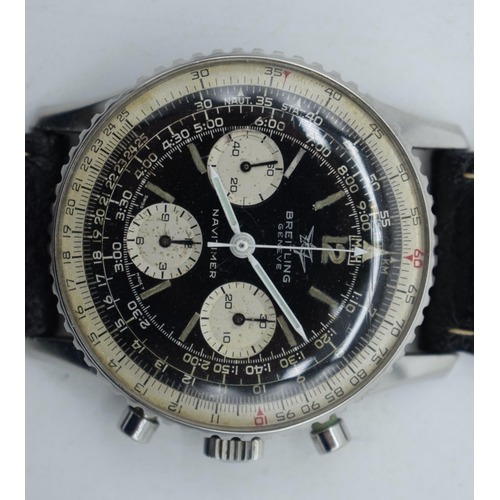 1121 - AN EARLY 1960S BREITLING CHRONOGRAPH NAVITIMER WRISTWATCH. 4.25cm wide inc crown.