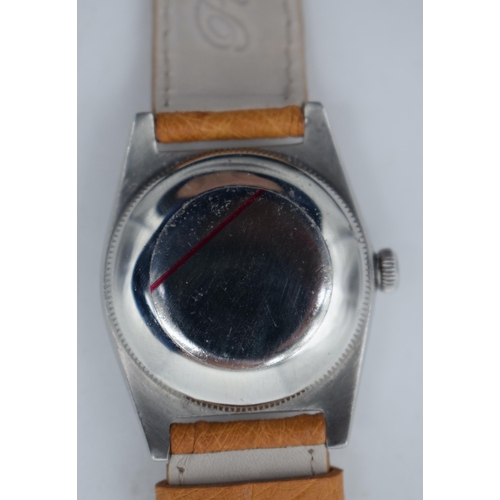 1122 - A 1940S ROLEX BUBBLE BACK WRISTWATCH. 3.25cm wide inc crown.