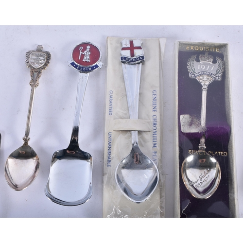 1267 - Sixteen Souvenir Tea Spoons.  (16)