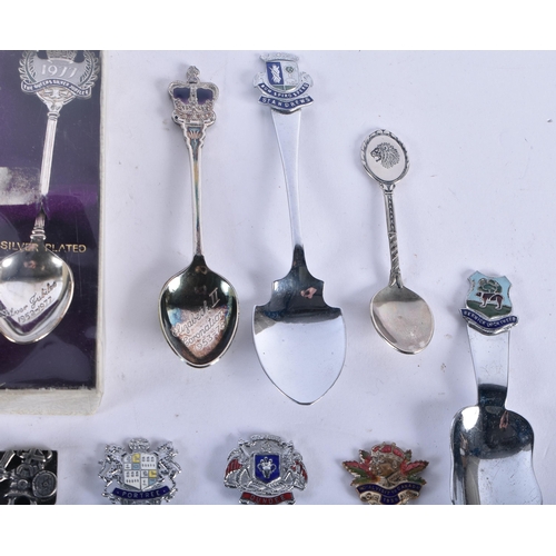 1267 - Sixteen Souvenir Tea Spoons.  (16)