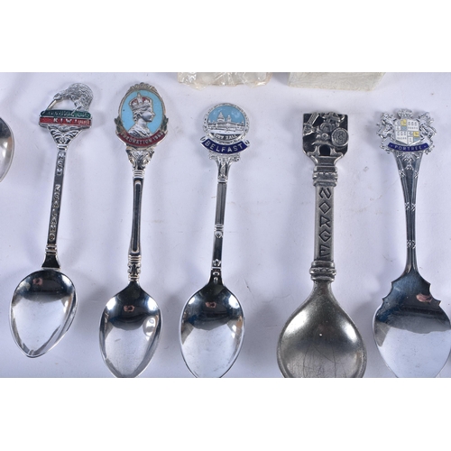 1267 - Sixteen Souvenir Tea Spoons.  (16)