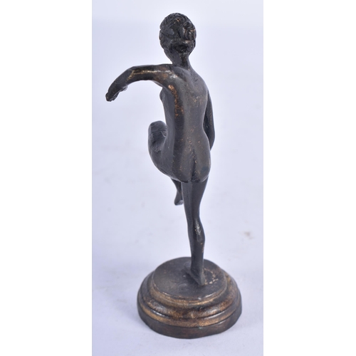 1304 - A Bronze Figure of a Nude in a Dance Pose. 9.8 cm high, weight 122.3g