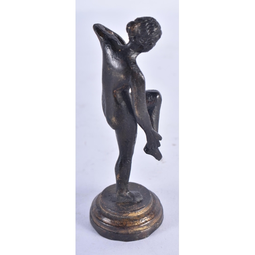 1304 - A Bronze Figure of a Nude in a Dance Pose. 9.8 cm high, weight 122.3g