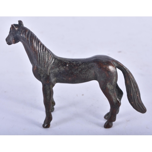 1316 - A Bronze Model of a Horse.  8.7cm x 7cm x 2.2 cm, weight 129g