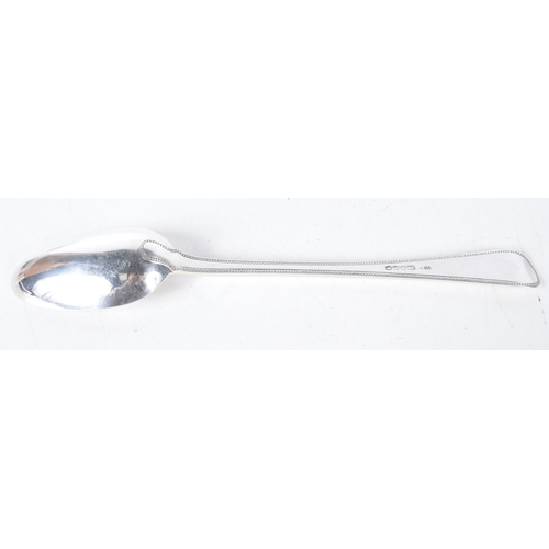 1359 - A Victorian Silver Gravy Spoon by Chawner & Co, Hallmarked London 1858.  30cm x 5.5 cm, weight 143g