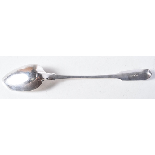 1360 - A Georgian Silver Basting Spoon by Thomas Wilkes Barker.  Hallmarked London 1808.  31 cm x 5.5 cm, w... 