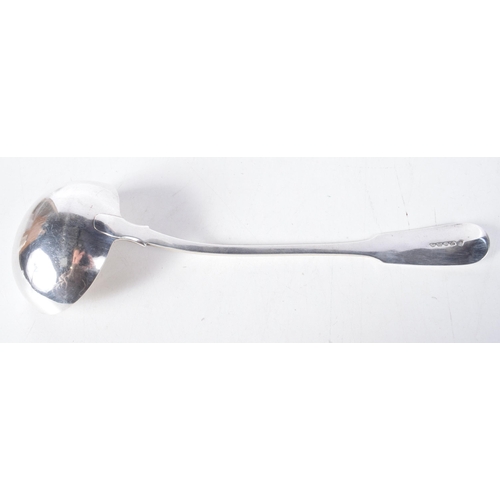 1363 - A Victorian Silver Ladle by James Thomas.  Hallmarked London 1825.  31.5 cm x 10cm, weight 232g