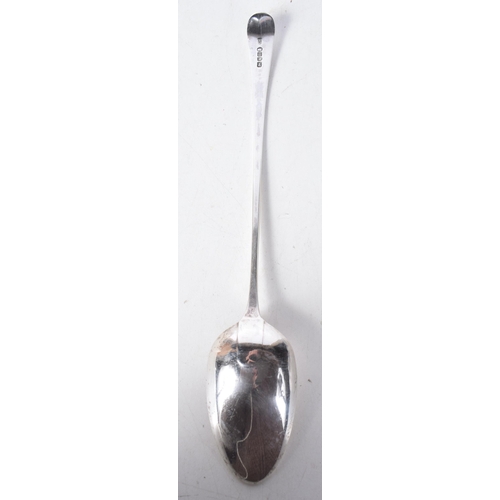 1364 - A Georgian Silver Basting Spoon by Charles Hougham.  Hallmarked London 1787.  33 cm x 4.9cm, weight ... 