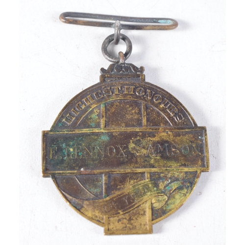 1395 - A British Hospital Buenos Aires Annual Examination Proficiency Medal in 1st Year awarded to E Lennox... 