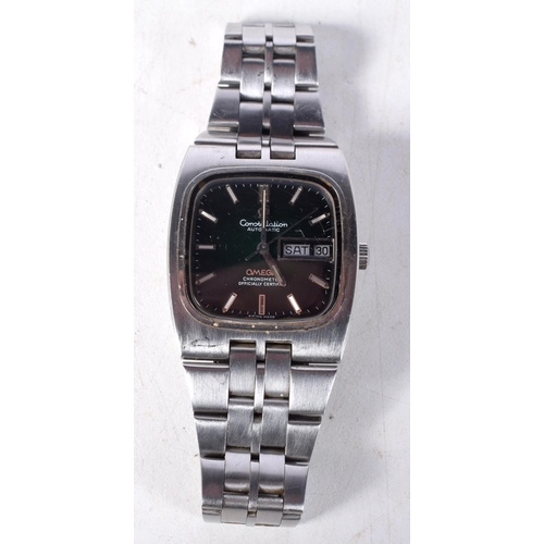 1435 - Omega Constellation Chronometer automatic square cased stainless steel gentleman's bracelet watch, s... 