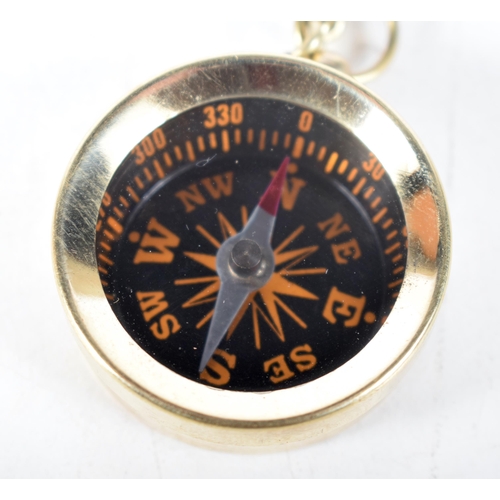 1439 - Two Pocket Compasses.  3.5 cm diameter (2)