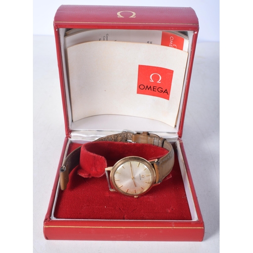 1465 - A Boxed Vintage Omega Wristwatch with papers.  Dial 3.2 cm incl crown, Thin, not running