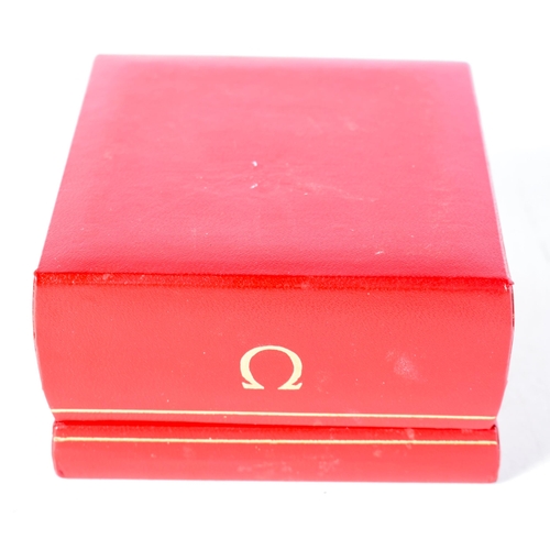 1465 - A Boxed Vintage Omega Wristwatch with papers.  Dial 3.2 cm incl crown, Thin, not running