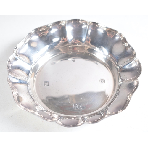 1482 - A Silver Sweetmeat Dish by ESC.  Hallmarked Birmingham 1978.  10.7cm x 2.3 cm, weight 80g