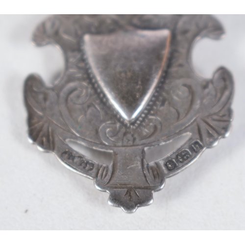 1489 - Am Edwardian Silver Fob Chain Hallmarked Birmingham 1907.  35cm long, weight 42.4g