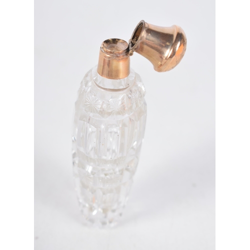 1496 - A 14 Carat Gold Topped Dutch Scent Bottle.  9.2 cm x 3.1cm x 2.6 cm, weight 42g