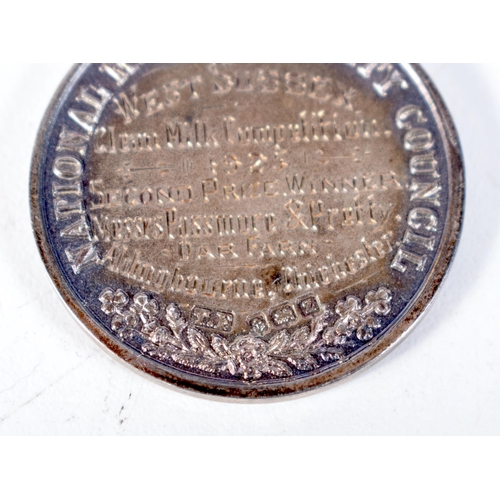 1568 - A Silver Agricultural Medal by Thomas Fattorini.  Hallmarked Birmingham 1924.  3.2 cm diameter, weig... 