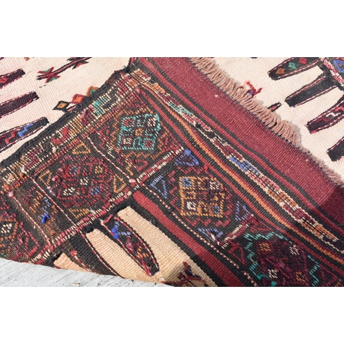 3989 - An Iranian Kalim rug together with a French Tapestry 161 x 88 cm (2)