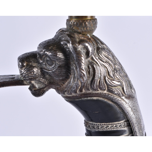 109 - A LOVELY PAIR OF 19TH CENTURY ENGLISH COUNTRY HOUSE MILITARY INTEREST CANDLESTICKS formed as steel l... 