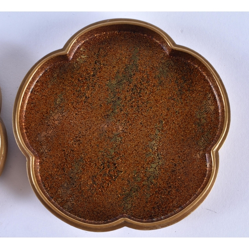 152 - A LOVELY 19TH CENTURY JAPANESE MEIJI PERIOD GOLD LACQUER KOGO AND COVER of lobed shape, beautifully ... 
