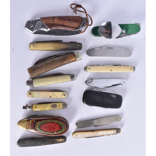 63 - ASSORTED VINTAGE POCKET KNIVES. (qty)