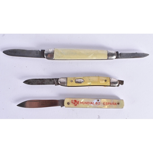 63 - ASSORTED VINTAGE POCKET KNIVES. (qty)