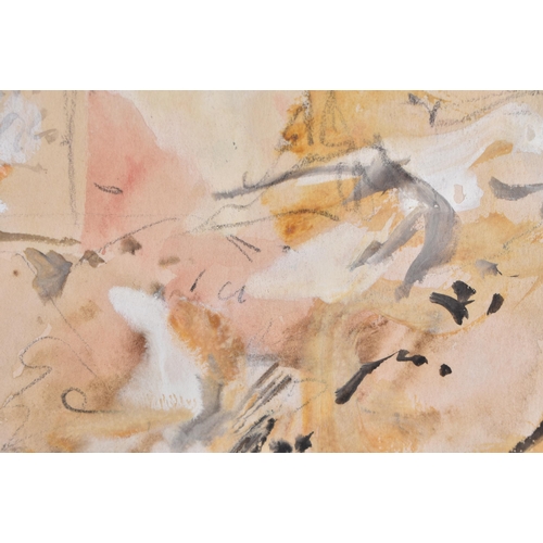 83 - A FRAMED WATERCOLOUR BY HERCULES BRABAZON BRABAZON (1821-1906). Ruins of Temple of Amon, Karnak, Eg... 