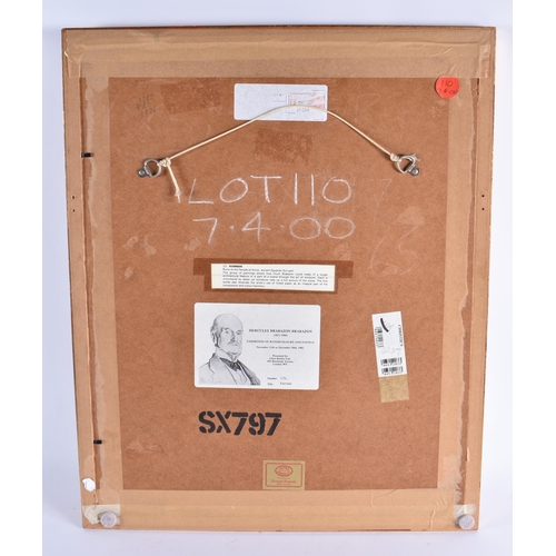 83 - A FRAMED WATERCOLOUR BY HERCULES BRABAZON BRABAZON (1821-1906). Ruins of Temple of Amon, Karnak, Eg... 