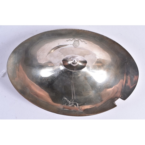 99 - A GEORGE III SILVER SAUCE TUREEN AND COVER with interesting Bishops Mitre crest. 560 grams. London 1... 